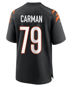 Jackson Carman 79 Cincinnati Bengals Super Bowl LVII Champions Men Game Jersey - Black