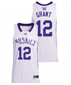 Jackson Grant 12 Washington Huskies 2022 Basketball Honoring Black Excellence Men Jersey - White