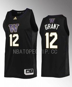 Jackson Grant 12 Washington Huskies 2022-23 Uniform Jersey Swingman Basketball Black