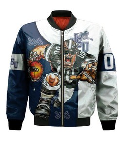 Jackson State Tigers Bomber Jacket Football Go On - NCAA