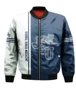 Jackson State Tigers Bomber Jacket Half Style - NCAA