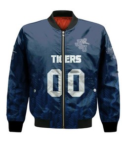 Jackson State Tigers Bomber Jacket Logo Sport Ombre  - NCAA