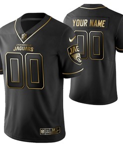 Jacksonville Jaguars 2021 Nfl Golden Brandedition Black Jersey Gift With Custom Name Number For Jaguars Fans
