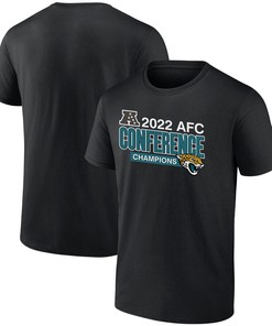 Jacksonville Jaguars 2022 AFC Conference Champions Divide & Conquer T-Shirt - Black