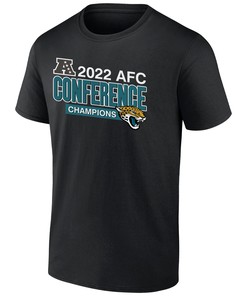 Jacksonville Jaguars 2022 AFC Conference Champions Divide & Conquer T-Shirt - Black