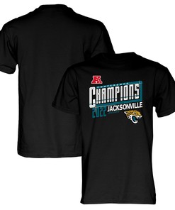 Jacksonville Jaguars 2022 AFC Conference Champions Kick T-Shirt - Black