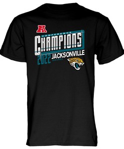 Jacksonville Jaguars 2022 AFC Conference Champions Kick T-Shirt - Black