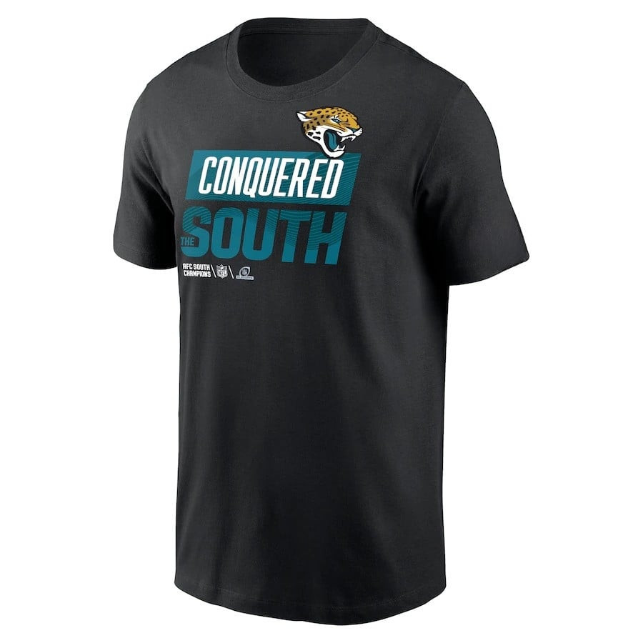Jacksonville Jaguars 2022 AFC South Division Champions Locker Room Trophy Collection T-Shirt - Black