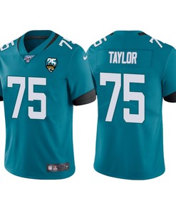 Jacksonville Jaguars 25th Anniversary Jawaan Taylor Teal Vapor Limited Jersey