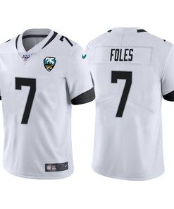 Jacksonville Jaguars 25th Anniversary Nick Foles White Vapor Limited Jersey