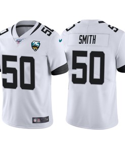 Jacksonville Jaguars 25th Anniversary Telvin Smith White Vapor Limited Jersey