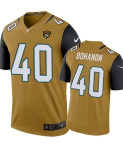 Jacksonville Jaguars #40 Tommy Bohanon Nike Color Rush Gold Jersey