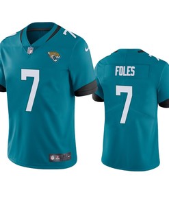 Jacksonville Jaguars #7 Nick Foles Teal Vapor Untouchable Limited Jersey - Mens