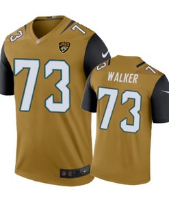 Jacksonville Jaguars #73 Josh Walker Nike Color Rush Gold Jersey