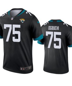 Jacksonville Jaguars #75 Cedric Ogbuehi Black Legend Jersey - Mens