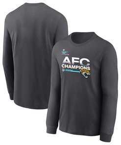 Jacksonville Jaguars AFC Champions Locker Room Trophy Collection Dark Heather Sweatshirt