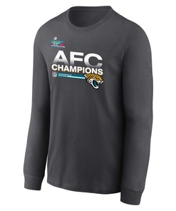 Jacksonville Jaguars AFC Champions Locker Room Trophy Collection Dark Heather Sweatshirt