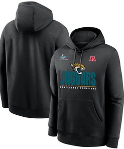 Jacksonville Jaguars AFC Conference Champions Black Pullover Hoodie