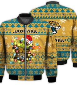 Jacksonville Jaguars Baby Yoda Star Wars Sports Football American Ugly Christmas Gifts Unisex 3D Bomber Jacket