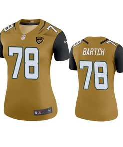 Jacksonville Jaguars Ben Bartch Gold Color Rush Legend Jersey