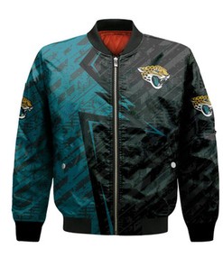 Jacksonville Jaguars Bomber Abstract Pattern Sport- NFL