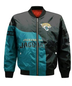 Jacksonville Jaguars Bomber Curve Style Custom- NFL