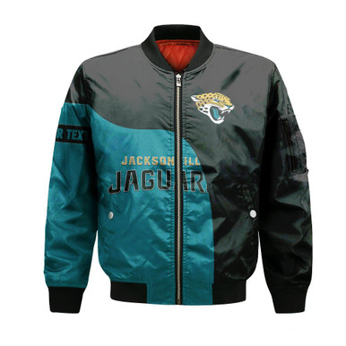 Jacksonville Jaguars Bomber Curve Style Custom- NFL