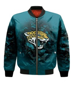 Jacksonville Jaguars Bomber Jacket Camouflage Vintage  - NFL