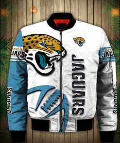 Jacksonville Jaguars Bomber Jacket Graphic balls gift for fans
