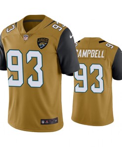 Jacksonville Jaguars Calais Campbell Gold Nike Color Rush Limited Jersey