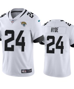 Jacksonville Jaguars Carlos Hyde 24 White Vapor Limited Jersey