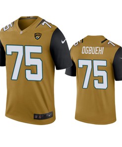 Jacksonville Jaguars Cedric Ogbuehi Bold Gold Color Rush Legend Jersey - Mens