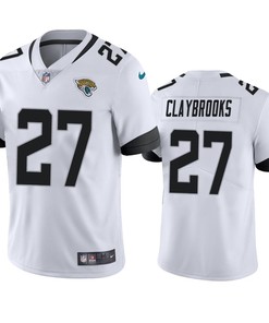 Jacksonville Jaguars Chris Claybrooks 27 White Vapor Limited Jersey