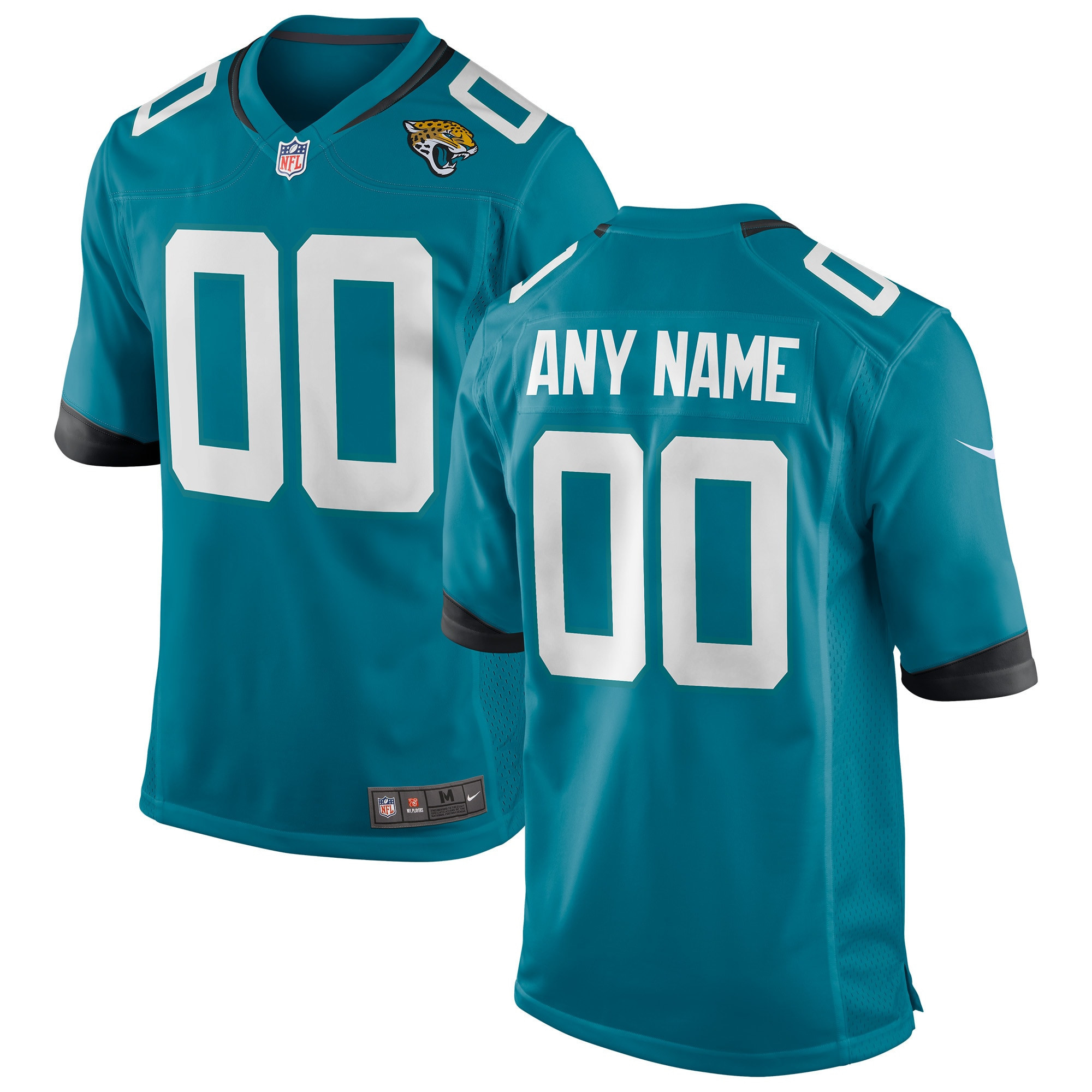 Jacksonville Jaguars Custom Game Jersey Teal Custom Jerseys Nfl