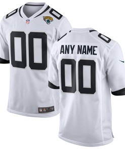 Jacksonville Jaguars Custom Game Jersey White Custom Jerseys Nfl
