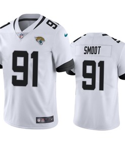 Jacksonville Jaguars Dawuane Smoot 91 White Vapor Limited Jersey