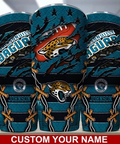 Jacksonville Jaguars Engraved Tumbler - Custom Name, Durable and Stylish