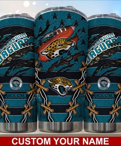 Jacksonville Jaguars Engraved Tumbler - Custom Name, Durable and Stylish
