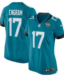 Jacksonville Jaguars Evan Engram 17 Alternate Game Women Jersey - Teal Jersey