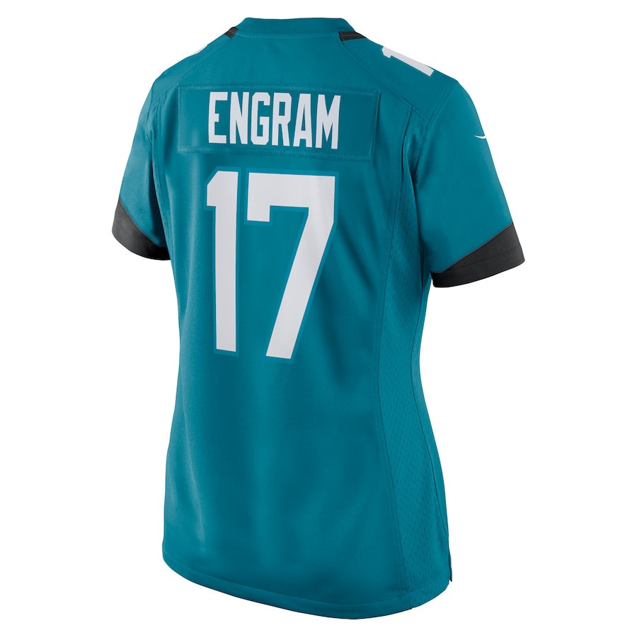 Jacksonville Jaguars Evan Engram 17 Alternate Game Women Jersey - Teal Jersey