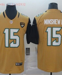 Jacksonville Jaguars Gardner Minshew #15 2020 Nfl Gold Jersey Jersey