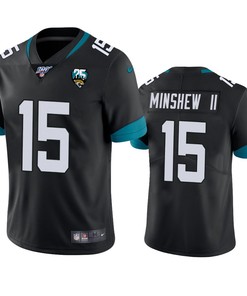 Jacksonville Jaguars Gardner Minshew Black 25th Anniversary Vapor Limited Jersey