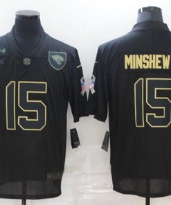 Jacksonville Jaguars Gardner Minshew Ii #15 Nfl 2020 Black Jersey