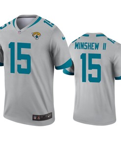 Jacksonville Jaguars Gardner Minshew Silver Inverted Legend Jersey