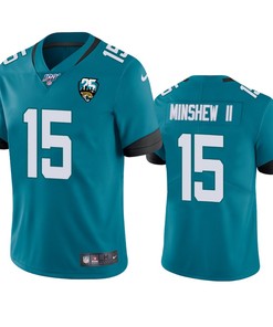 Jacksonville Jaguars Gardner Minshew Teal 25th Anniversary Vapor Limited Jersey