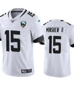 Jacksonville Jaguars Gardner Minshew White 25th Anniversary Vapor Limited Jersey
