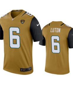 Jacksonville Jaguars Jake Luton Bold Gold Color Rush Legend Jersey