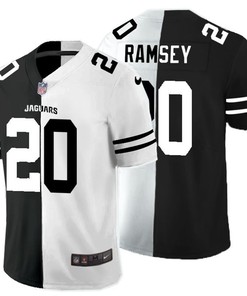Jacksonville Jaguars Jalen Ramsey #20 Nfl 2020 Black And White Jersey