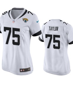Jacksonville Jaguars Jawaan Taylor 2019 Nfl Draft White Game Womens Jersey