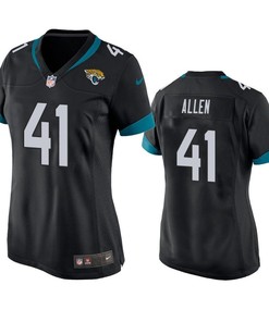 Jacksonville Jaguars Josh Allen 2019 Nfl Draft Black Game Womens Jersey
